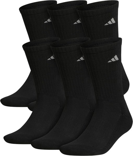 adidas men's crew socks 6-pack