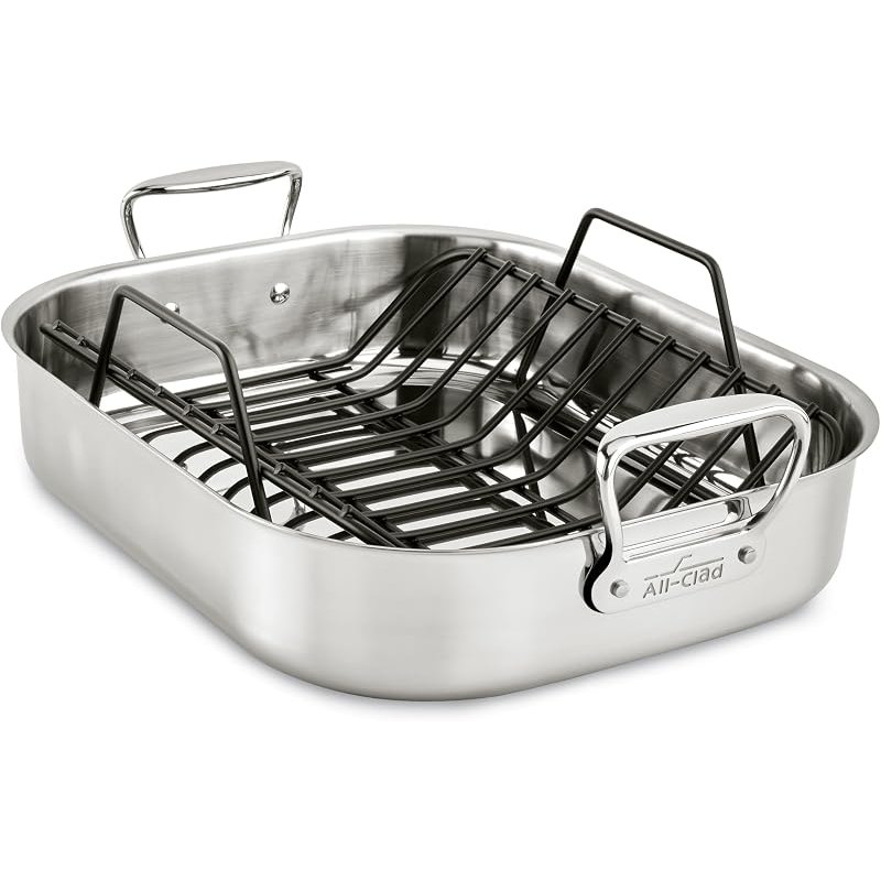 All-Clad roaster with rack