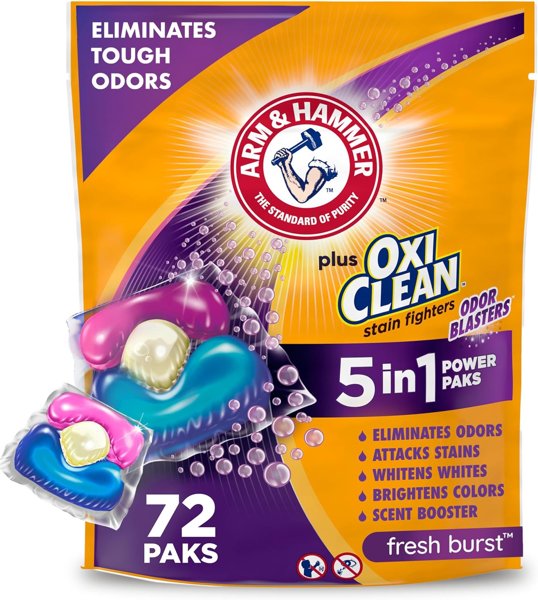 ARM & HAMMER OxiClean laundry paks 72ct