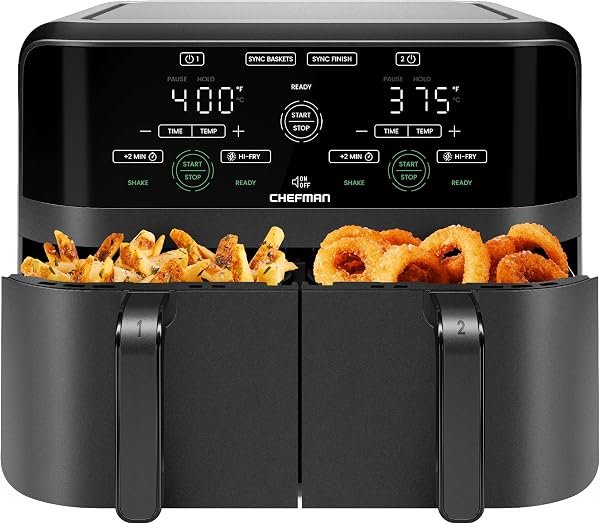 Chefman 6 qt dual basket air fryer