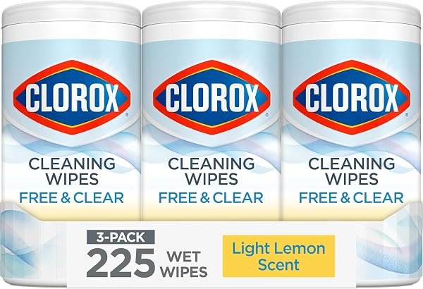 Clorox Free & Clear wipes 3-pack