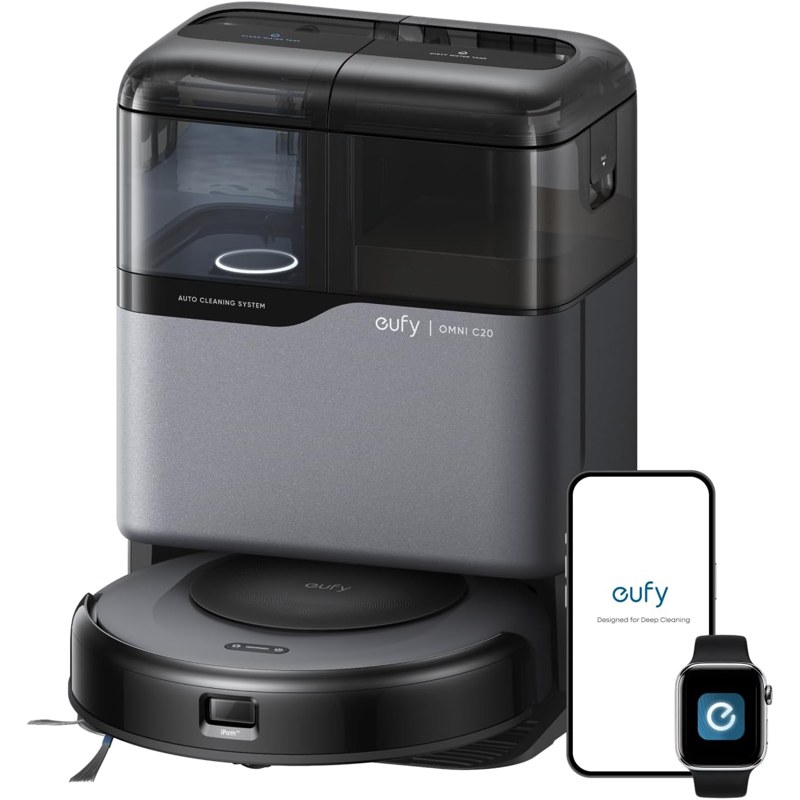 eufy Omni C20 robot vacuum + mop station