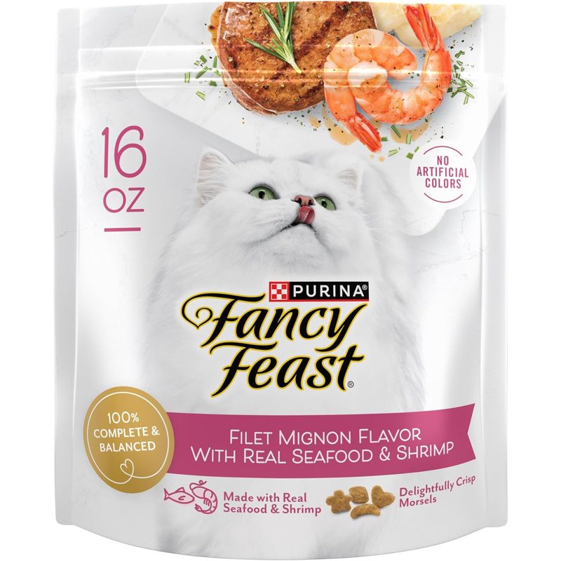 Fancy Feast dry cat food, 4 x 16 oz