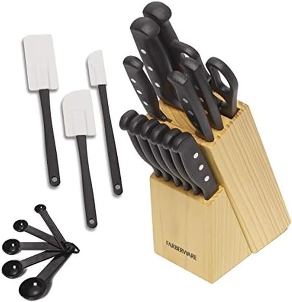 Farberware 22-pc knife block set