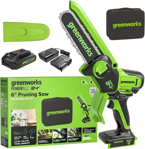 Greenworks 24V mini chainsaw