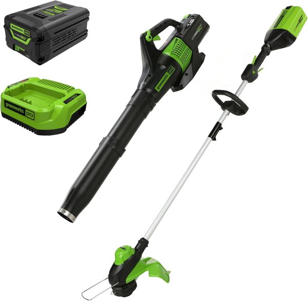 Greenworks 60V trimmer + blower kit
