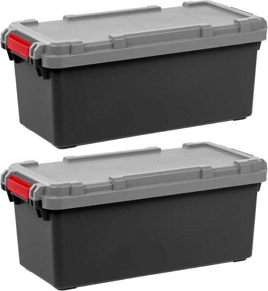 IRIS USA 15-gal storage trunk, 2-pack