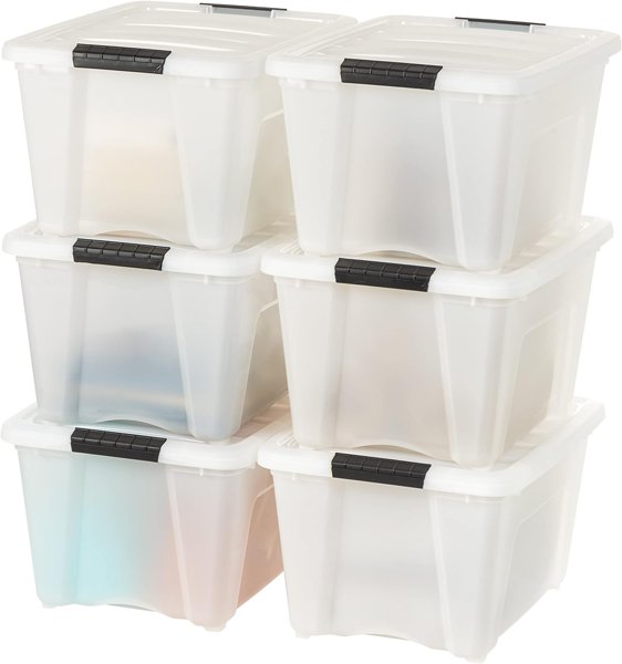 IRIS 32-qt storage bins 6-pack