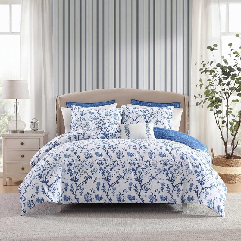 Laura Ashley king cotton comforter set
