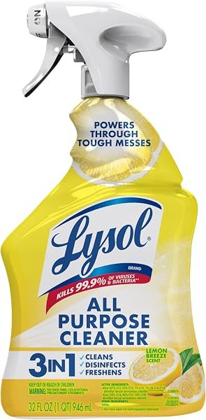 Lysol All Purpose Cleaner Spray, Lemon, 32 oz