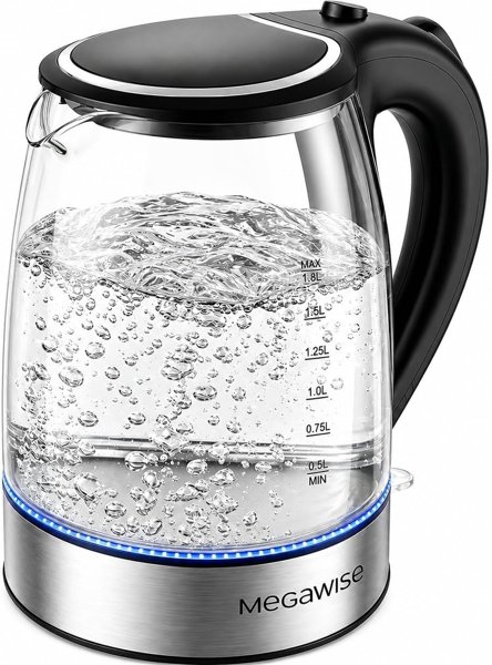 MEGAWISE 1.8L glass electric kettle