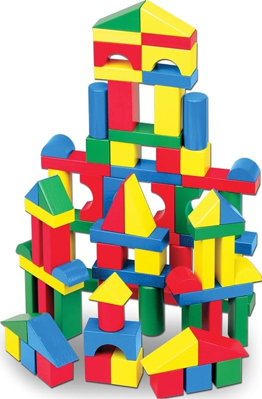 Melissa & Doug 100 wooden blocks