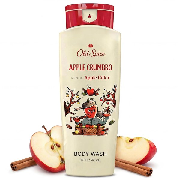 Old Spice men's body wash, Apple Crumbro scent, 16 oz
