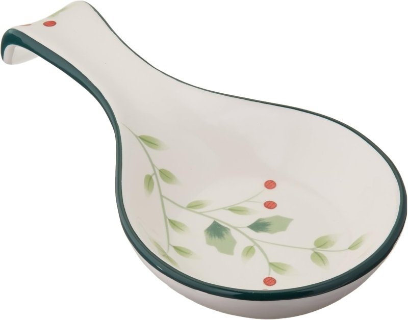 Pfaltzgraff Winterberry stoneware spoon rest