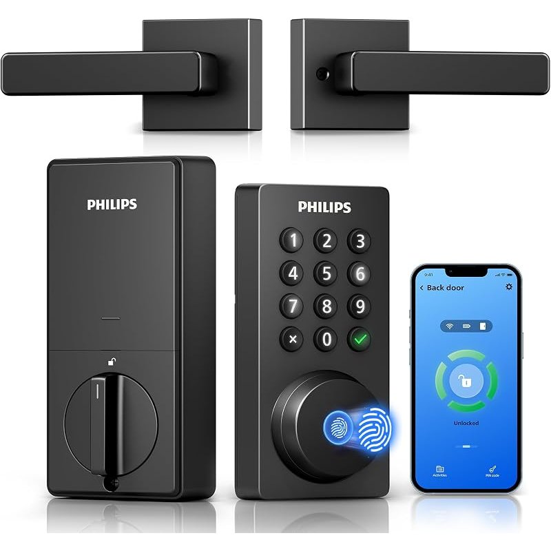 Philips WiFi keypad deadbolt smart lock with handle