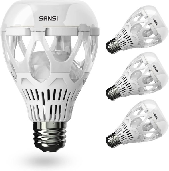 SANSI 150W LED bulbs, 4-pack