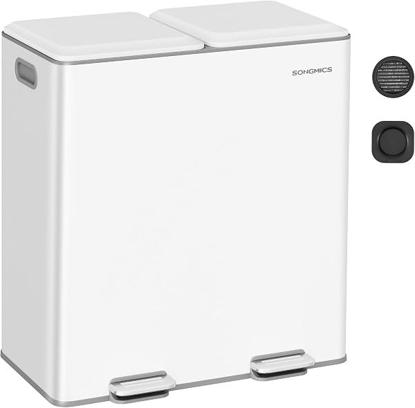 SONGMICS 2x8-gal dual trash can