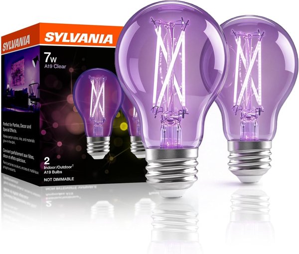 Sylvania LED black light bulbs 2-pack