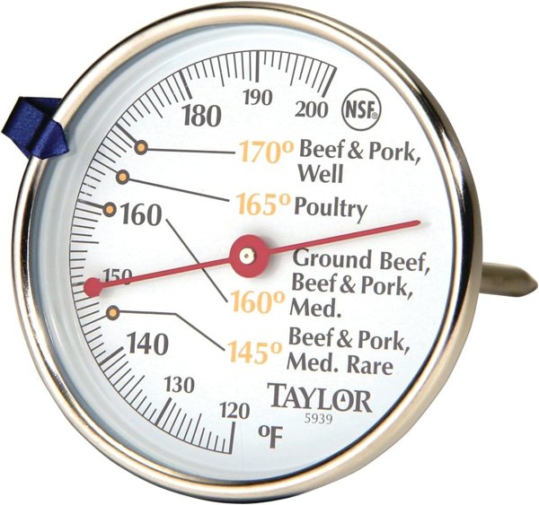 Taylor leave-in oven-safe analog meat thermometer