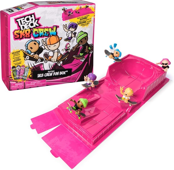 Tech Deck SK8 Crew Fun Box Transforming Skate Park Playset