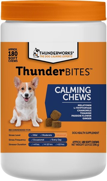 ThunderBites dog calming chews 180ct