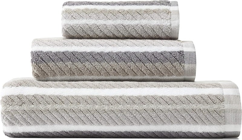 Tommy Bahama Cotton Hand, Fingertip & Bath Towel Set, 3 Pack