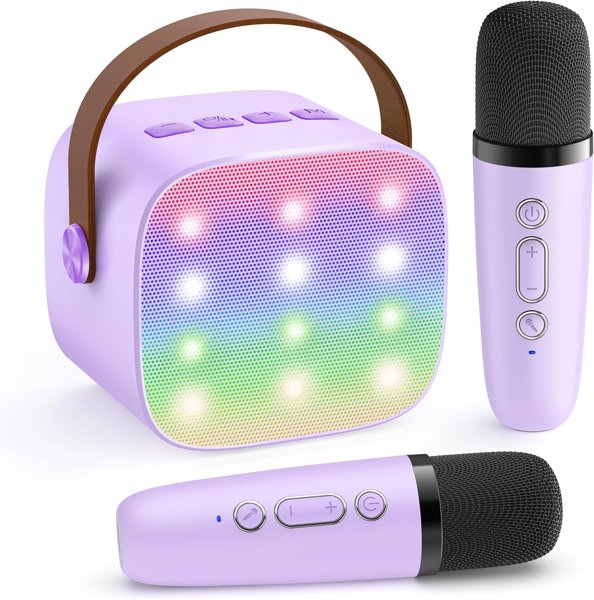 YLL karaoke machine for kids with microphones