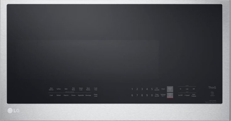 LG 2.0 cu. ft. over-the-range microwave with sensor cooking, PrintProof stainless