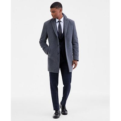 Calvin Klein men's wool-blend overcoat