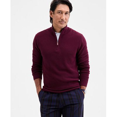 Club Room men's quarter-zip sweater