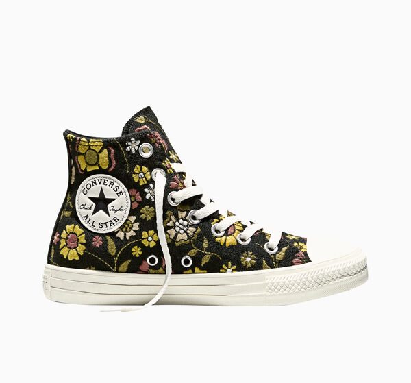 Converse Chuck Taylor embroidered flowers