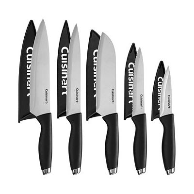 Cuisinart 10-pc stainless steel knife set