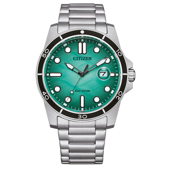 Citizen men's Eco-Drive Sport Casual 41mm silver-tone watch AW1816-89L
