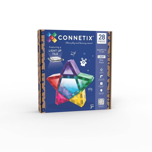 CONNETIX magnetic tiles 28-pc