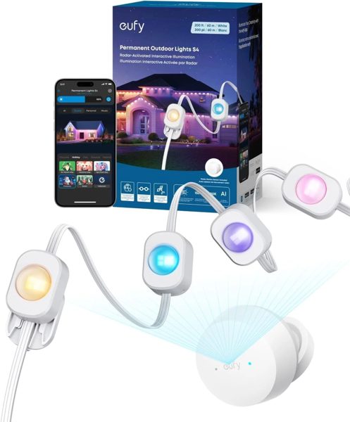 eufy S4 permanent outdoor lights 100 ft (refurb)