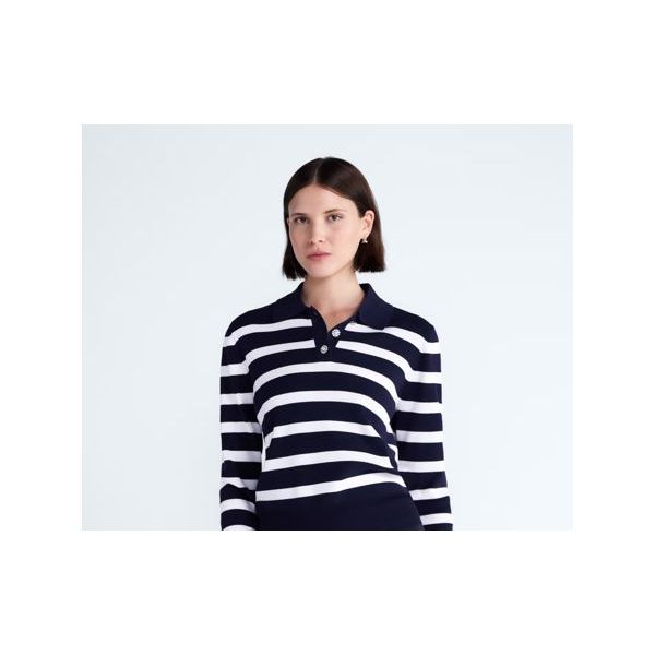 Free Assembly women's long-sleeve polo sweater