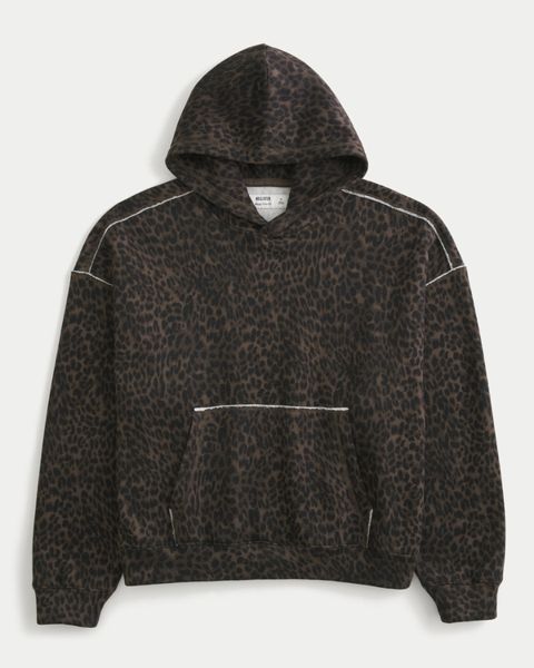 Hollister leopard print hoodie