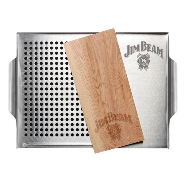 Jim Beam 2-piece grill topper set
