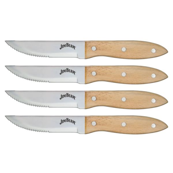 Jim Beam 4-piece serrated steak knife set