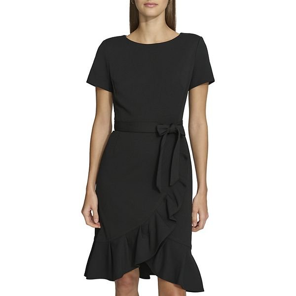 Andrew Marc flounce hem mini dress