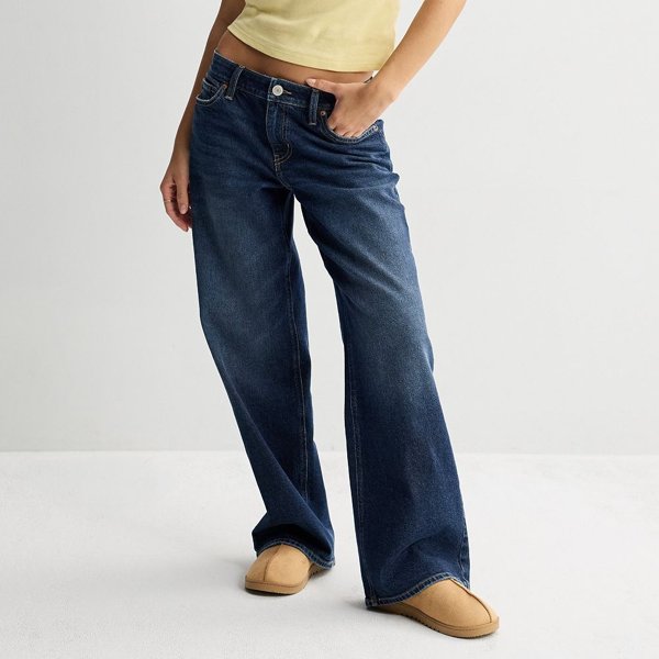 SO juniors' low rise baggy jeans