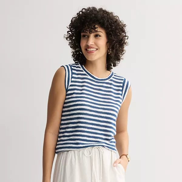 Sonoma striped summer tank top