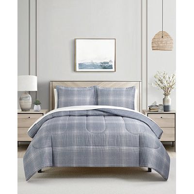 Benjamin plaid 3-pc comforter set