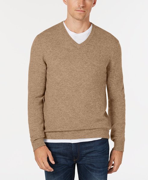 Club Room cashmere V-neck sweater