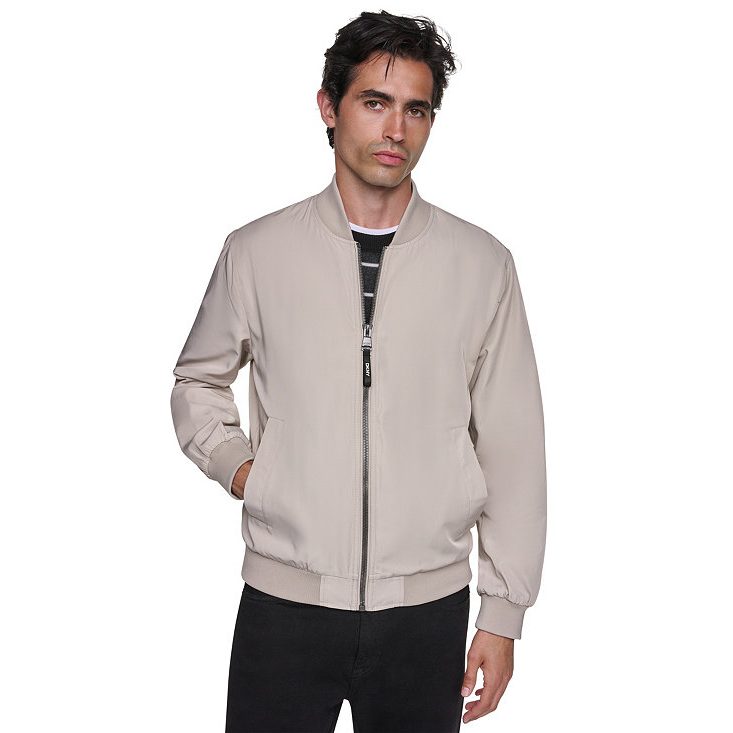 DKNY men's twill bomber jacket