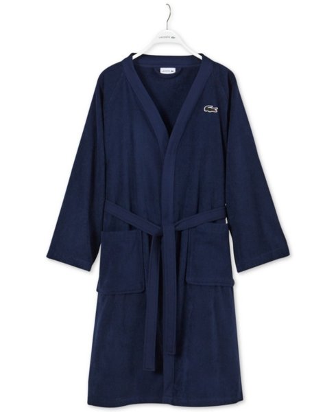 Lacoste cotton pique bath robe