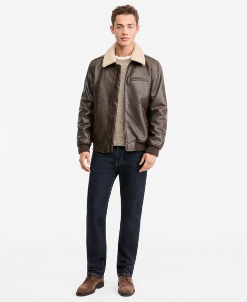 Levi's sherpa-collar bomber jacket