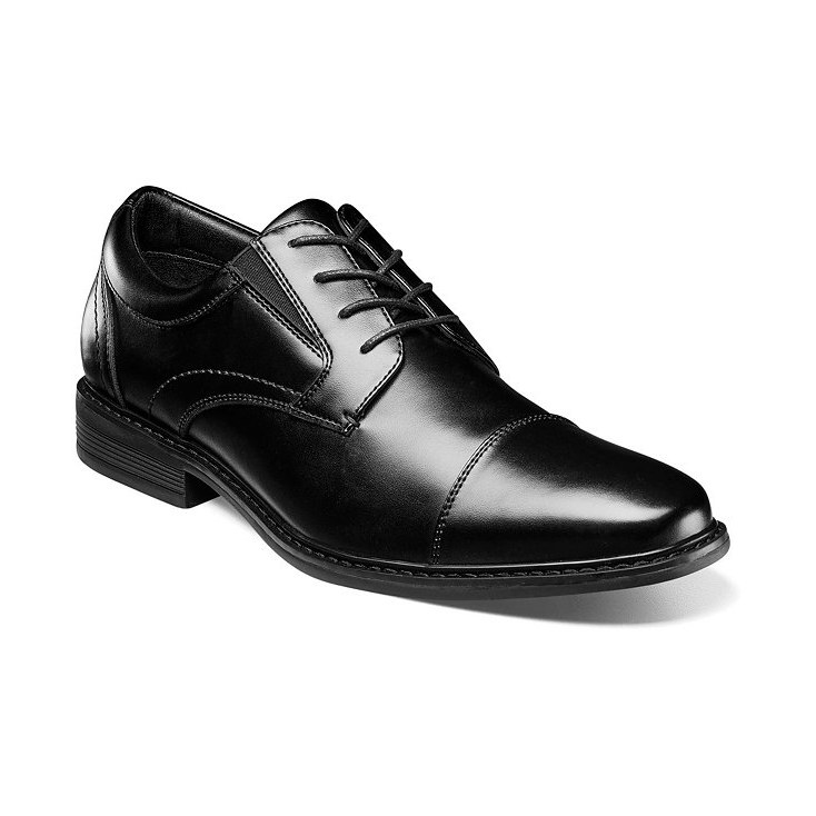 Nunn Bush men's Jarvis cap toe oxford (Black)