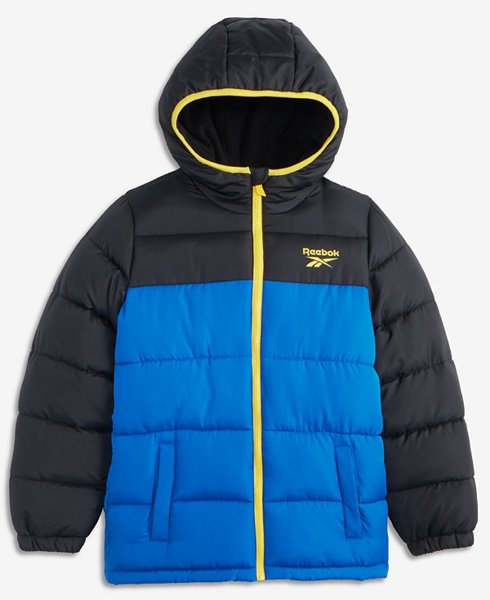 Reebok boys hooded puffer jacket