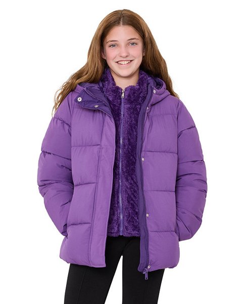 S Rothschild girls' hooded puffer